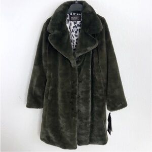 Badgley Mischka Dark Green Teddy Jacket